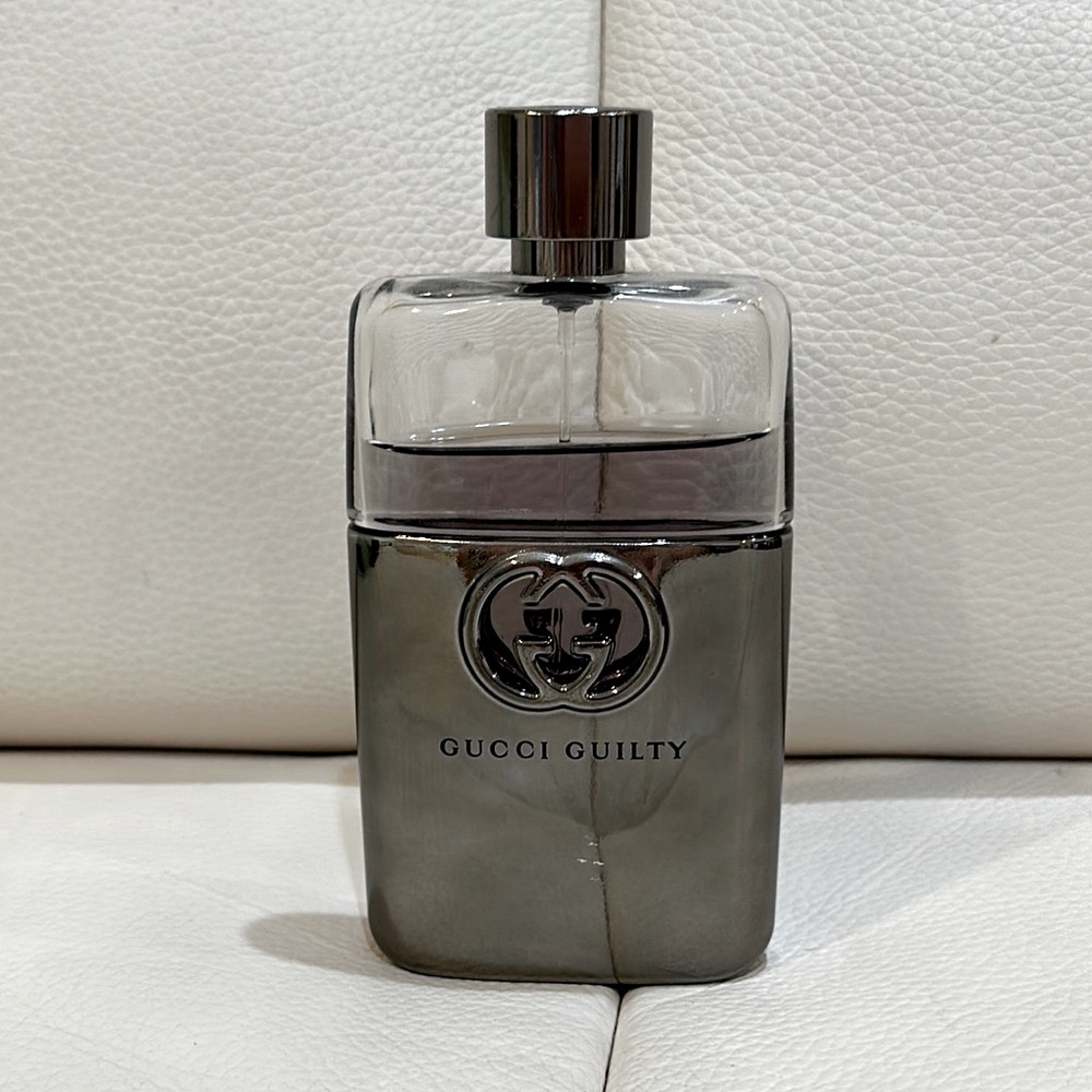 Gucci Guilty Silver and Black Bottle